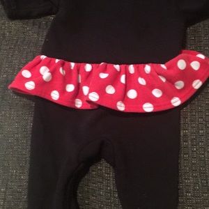 Girls Minnie one piece snuggly. Excellent for fall
